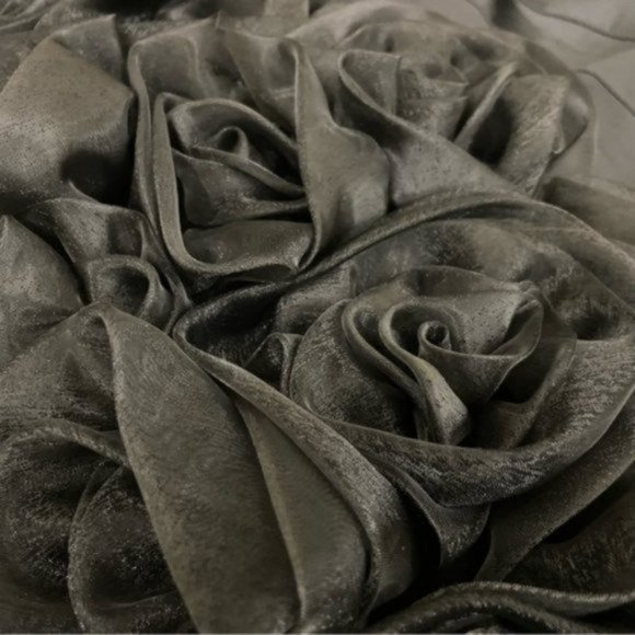 Karen Millen Strapless Black Rose Silk Cocktail Dress. Size 6 - Picture 6 of 11